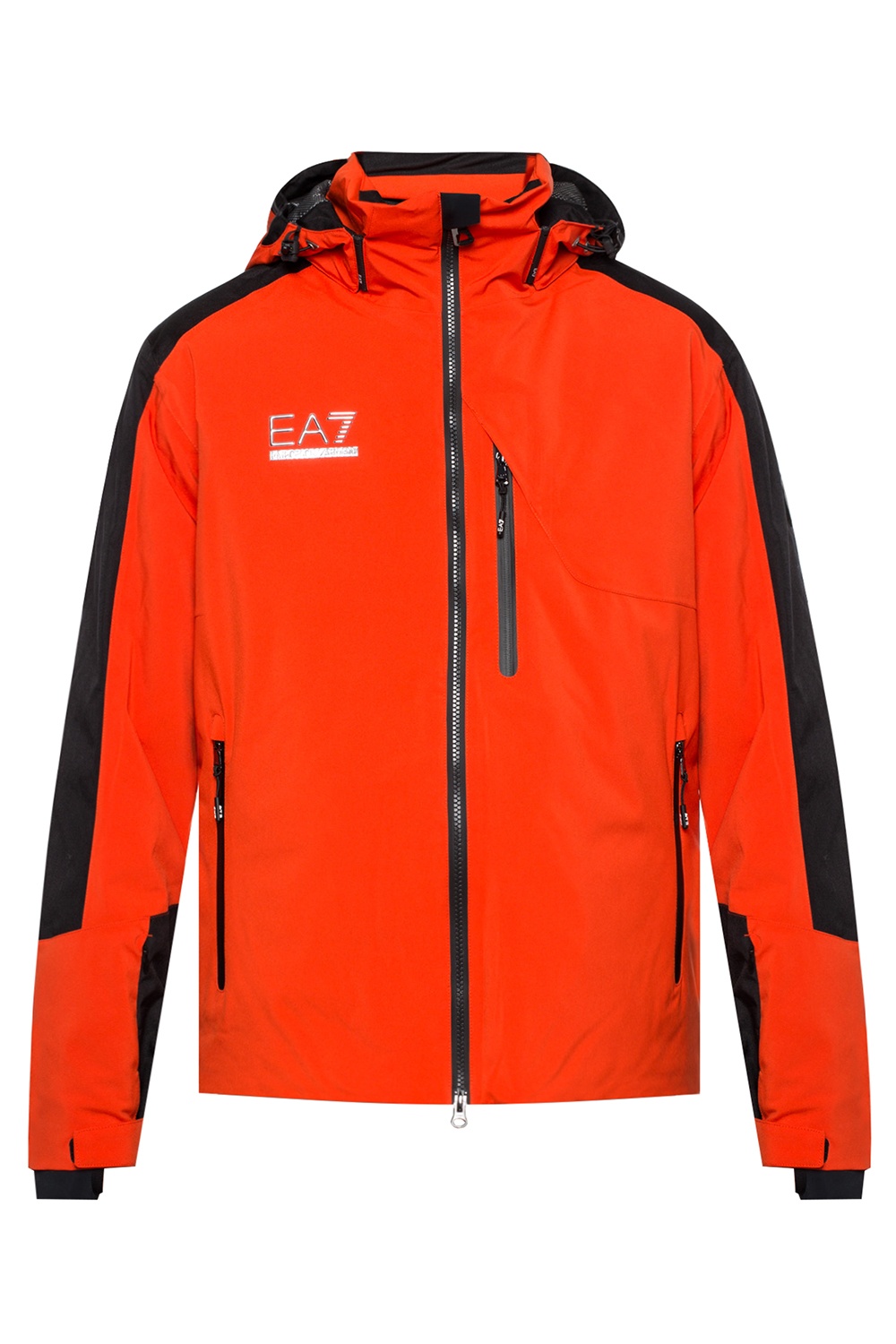 Orange Detachable hood jacket EA7 Emporio Armani Vitkac Italy